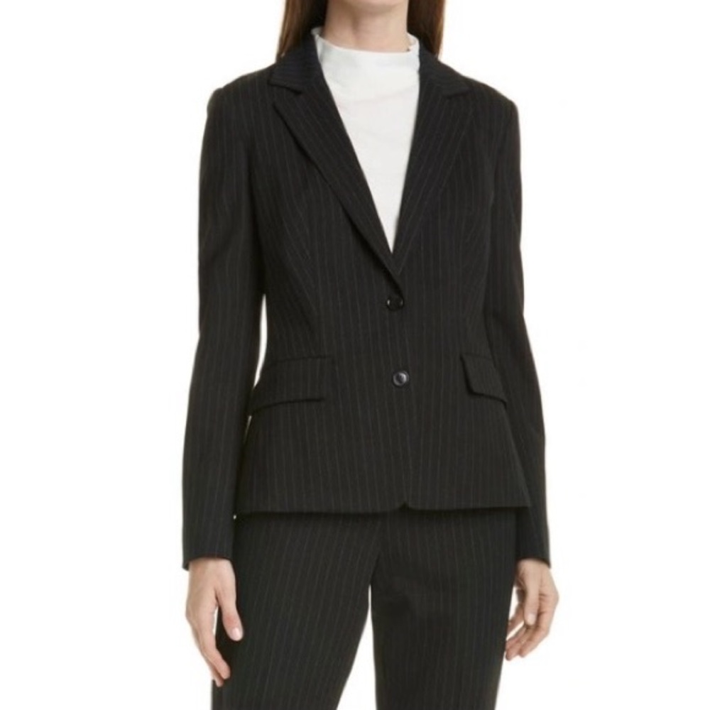 Hugo Boss Pinstripe Stretch Slim Leg Pant Suit